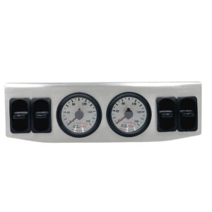 200 PSI Dual Needle Gauge Panel | Quad Manual Paddle Valves | 4-Corner FBSS