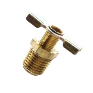 1/4" Male NPT Tank Drain | Brass Moisture Petcock