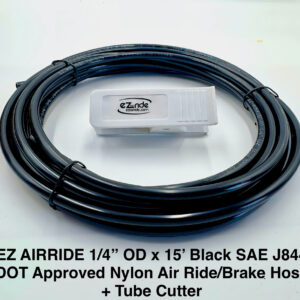 1/4" DOT Nylon Air Line | 15ft Roll Includes FREE Tube Cutter | EZ Air