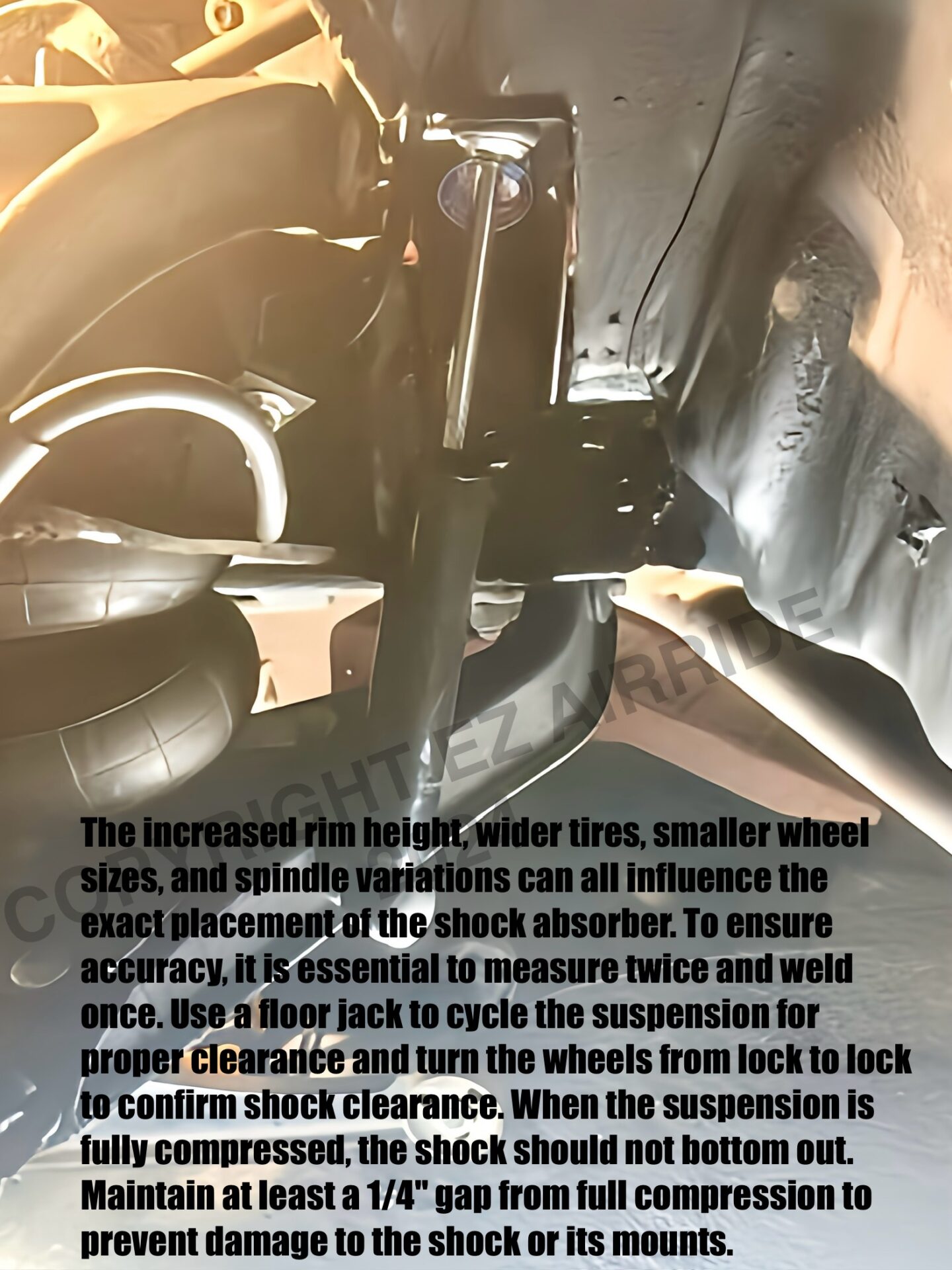 Universal Front Shock Relocator Kit | Air Suspension & Air Ride - Image 18