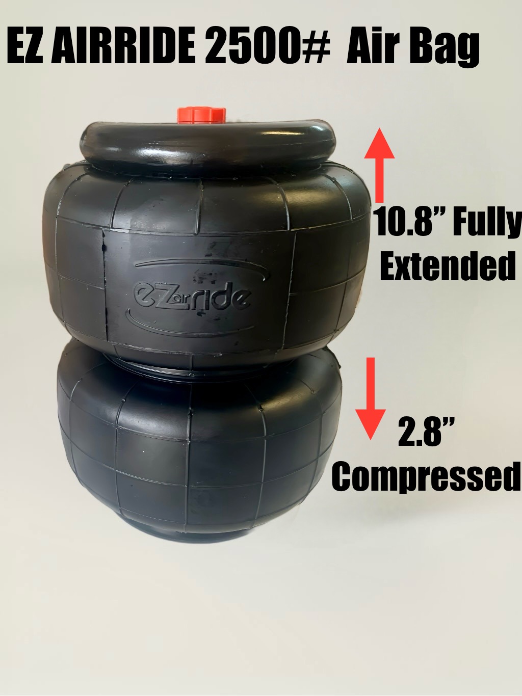 2500 Series Air Bag | 8" Stroke & 6" Diameter | EZ AIRRIDE - Image 2