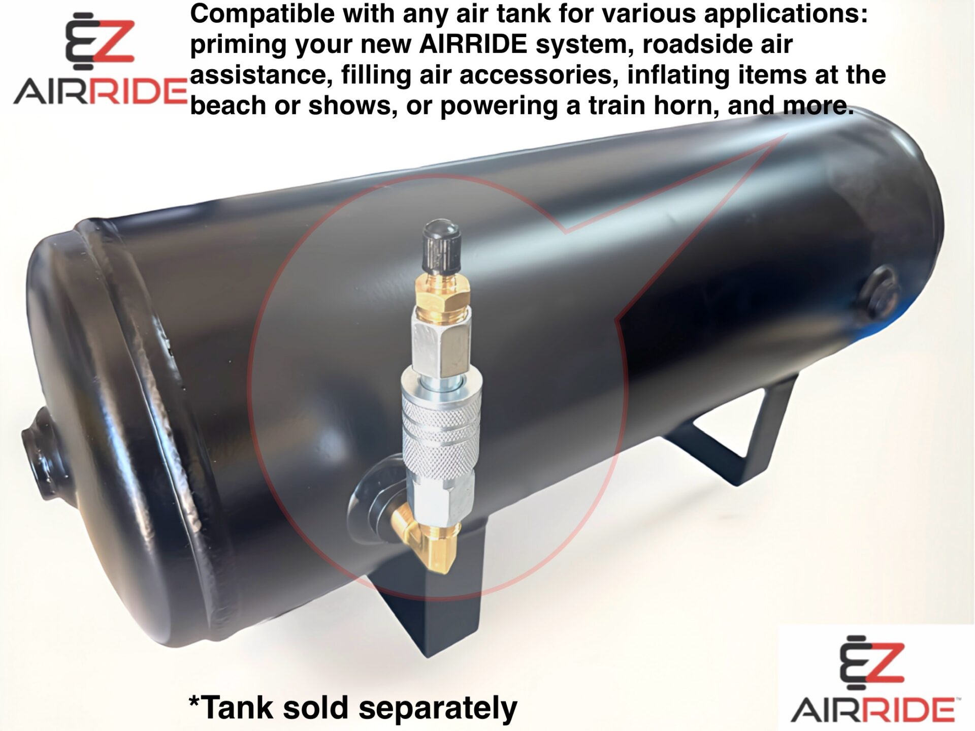 EZ Air | Spare Air Tank Prime Kit | Auxiliary Manual Fill - Image 3